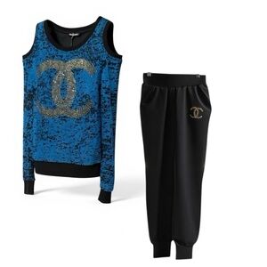 🆕 Chanel Style two-piece (Top & Pants) 🆕